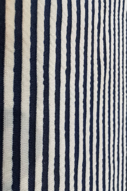 Premium Woven Striped Jacquard Fabric - 120cm Wide, 230g/m², Stretch Blend