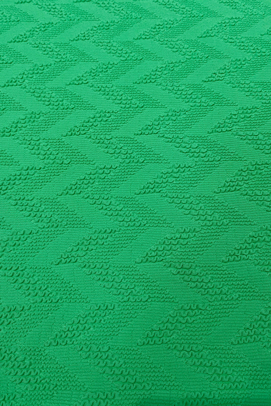 Premium Polyester Textured Wave Jacquard Fabric - 110cm Width, 295g Weight