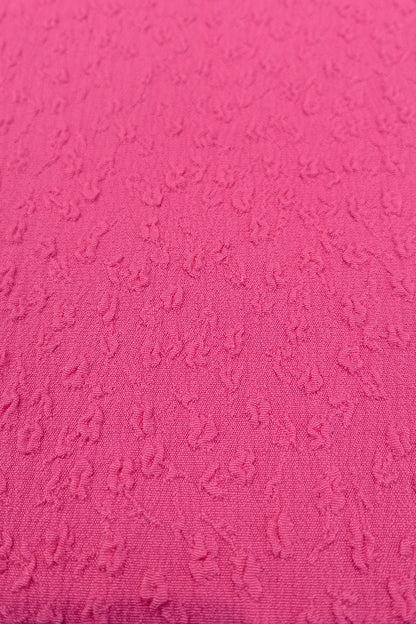 Elegant Polyester Jacquard Fabric – Lightweight & Textured for Swimwear & Fashion Apparel