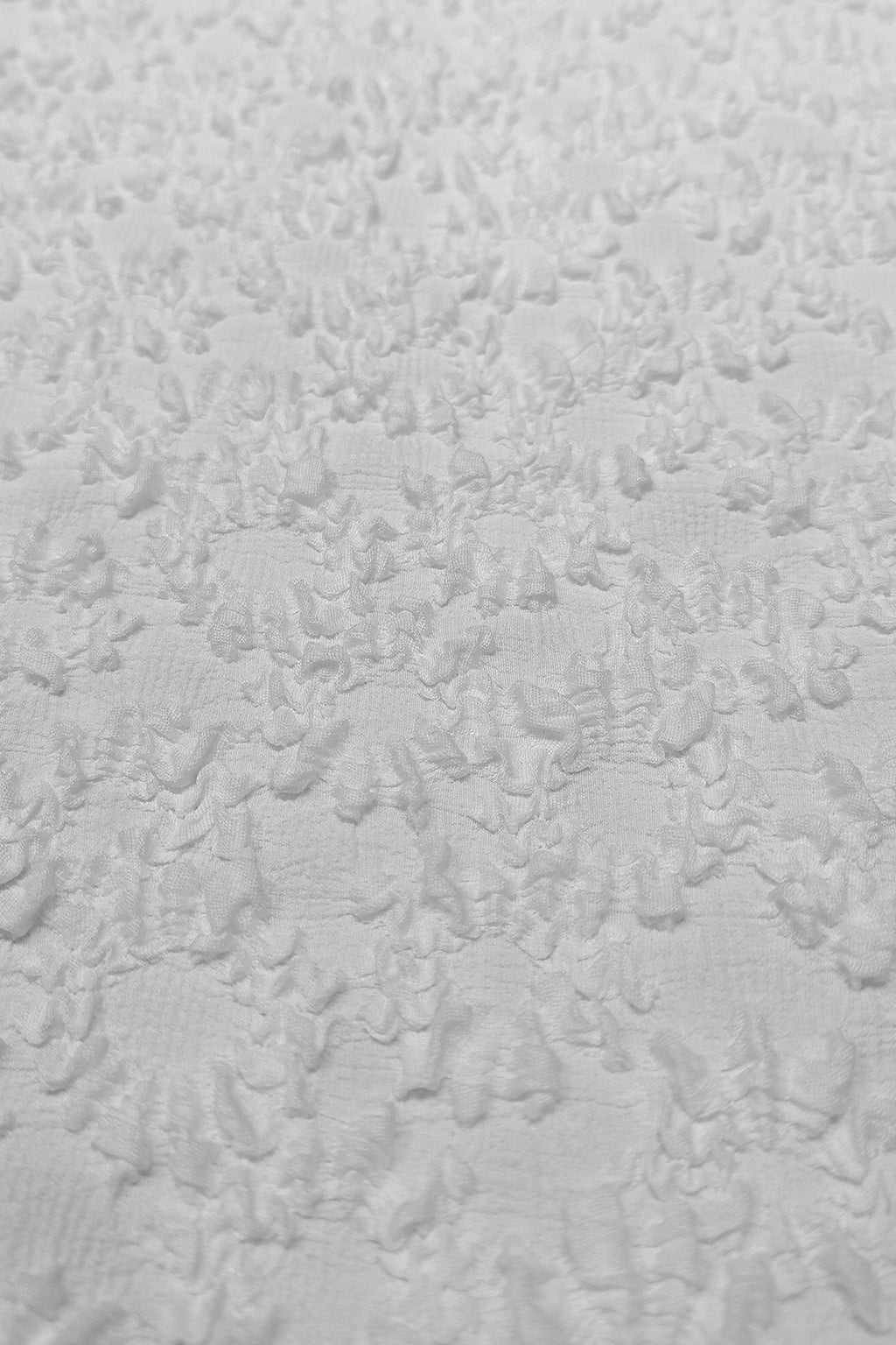 Premium Polyester Jacquard Fabric - Elegant Floral Embossed Design