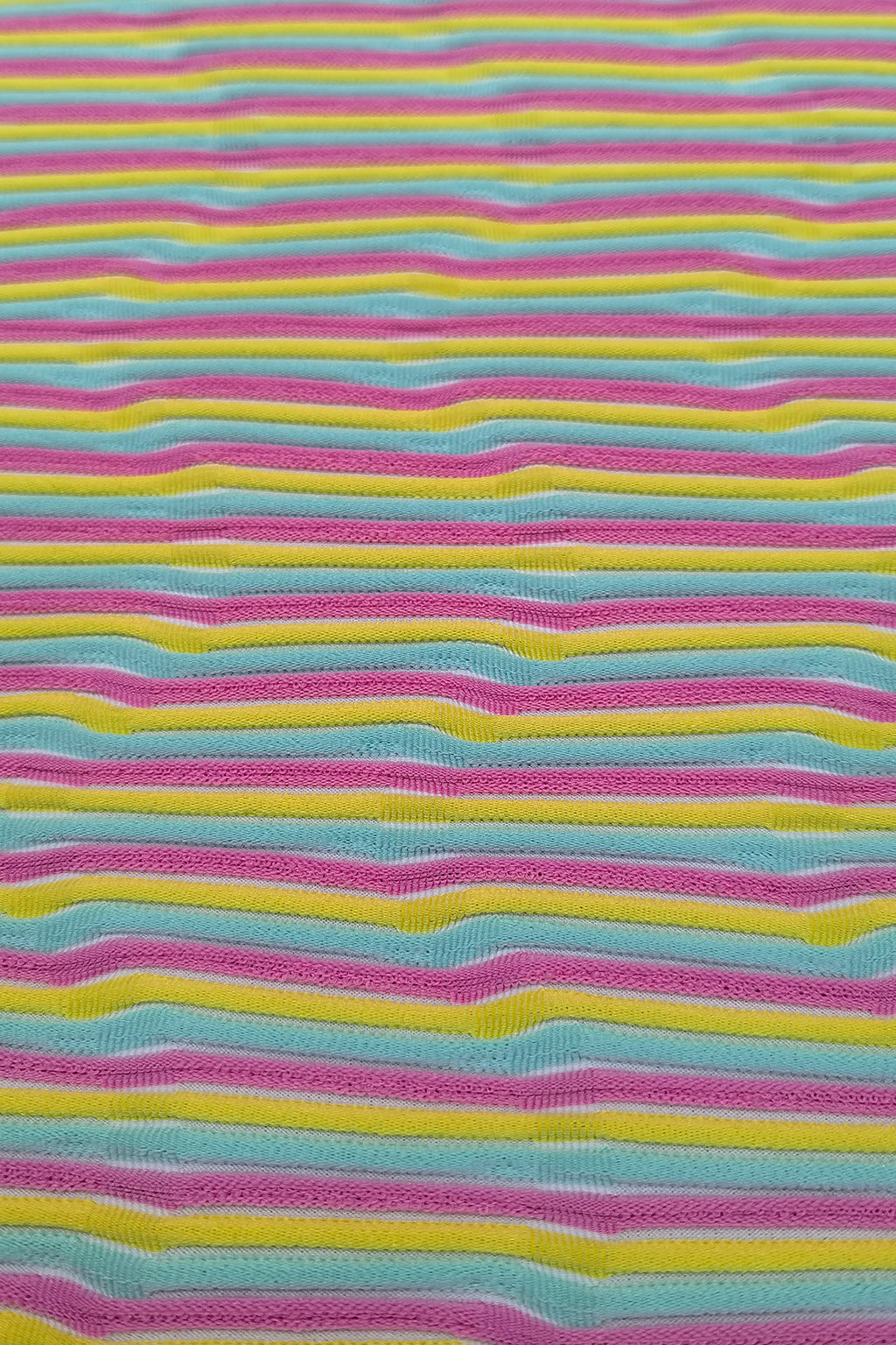 Polyester Jacquard Stripes with Spandex for Swimwear & Fashion