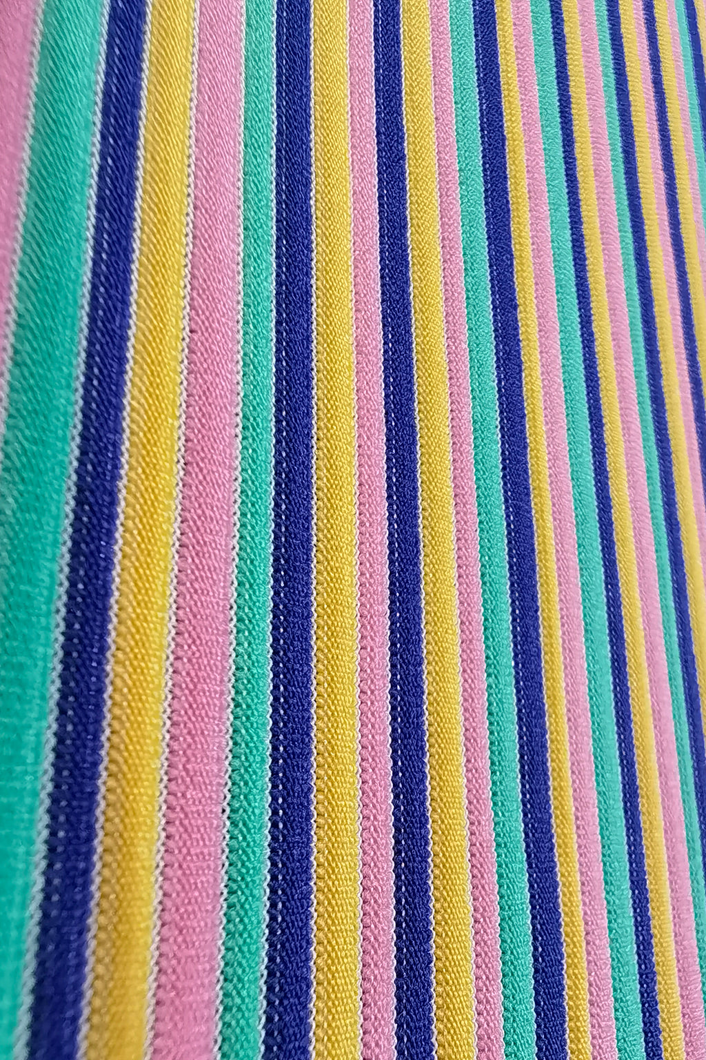 Multicolor Striped Nylon-Polyester Jacquard Fabric