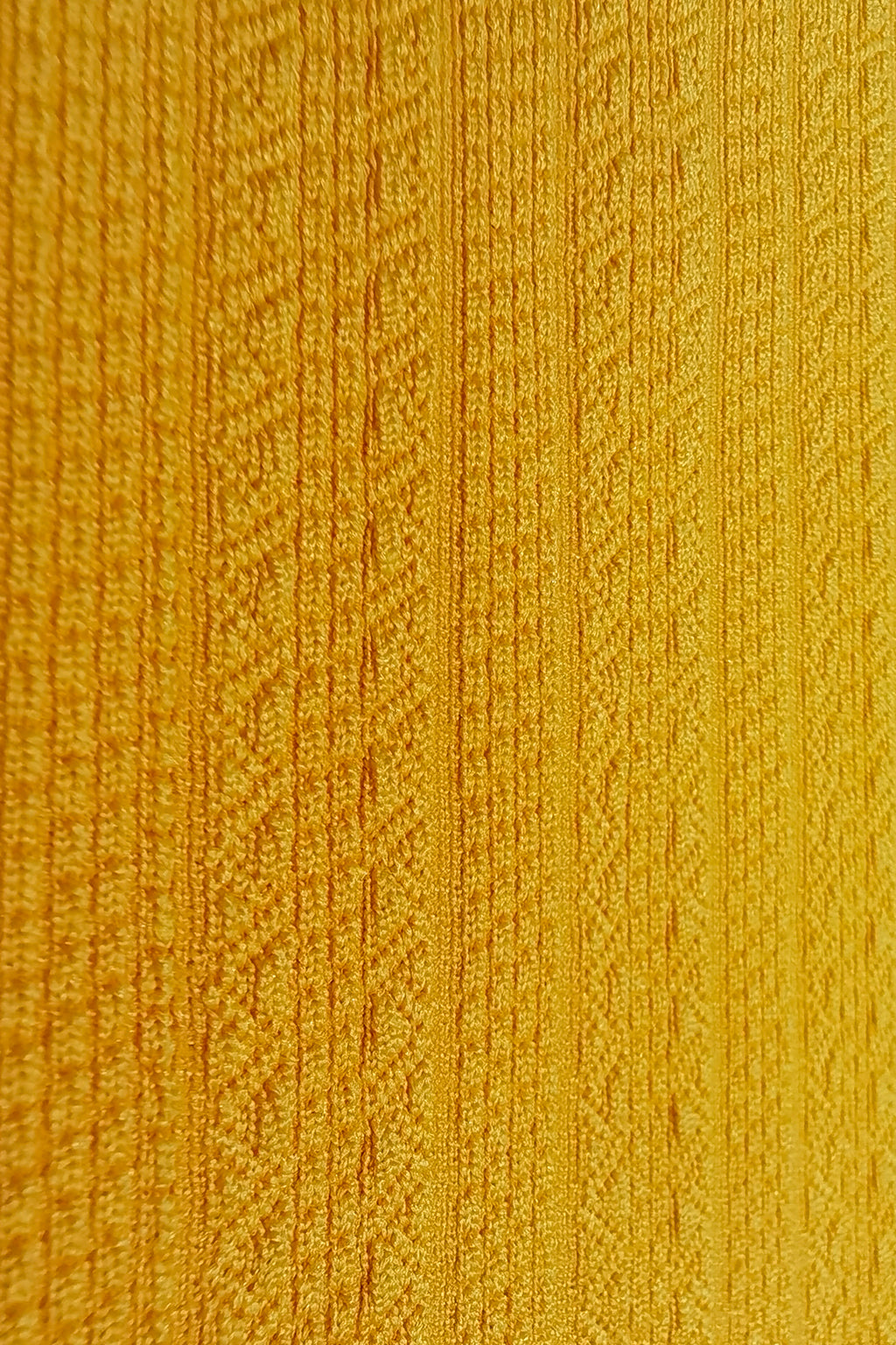 Premium Polyester Jacquard Fabric – Intricate Textures in Vibrant Yellow