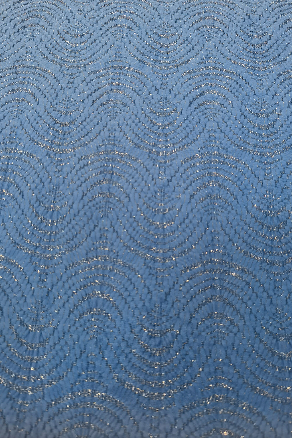 Premium Nylon-Silver Jacquard Fabric with Metallic Shine