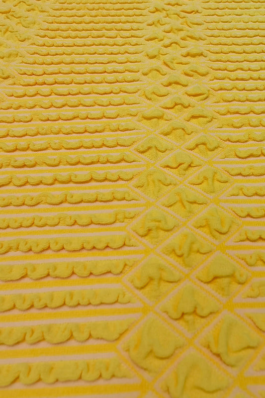 High-Definition Jacquard Nylon-Polyester Fabric – Unique Textured Pattern for Fashion and Swimwear