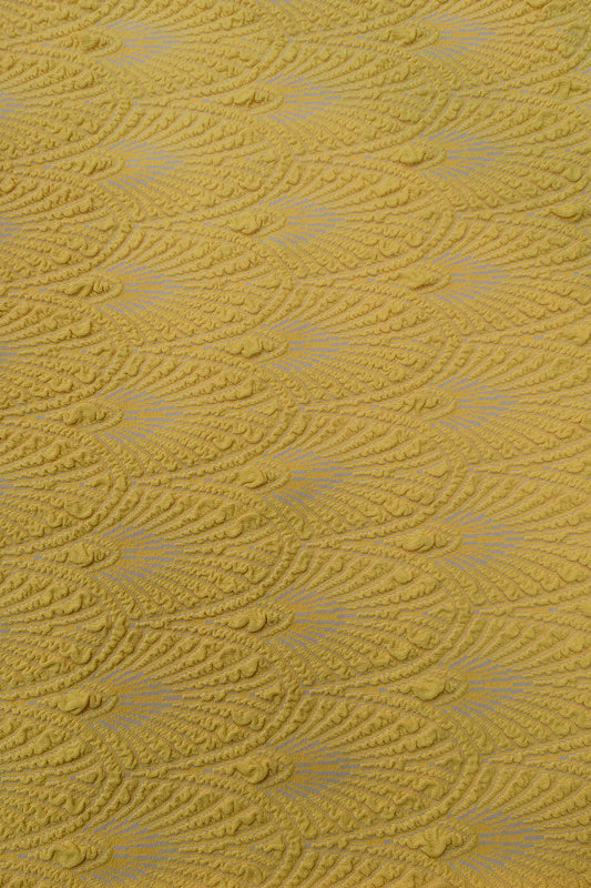 Intricate Nylon-Polyester Jacquard Fabric – Luxurious Textured Design for Swimwear & High-Fashion Apparel