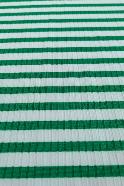 Nylon-Polyester Stripe Fabric – Soft, Stretchy, and Trendy