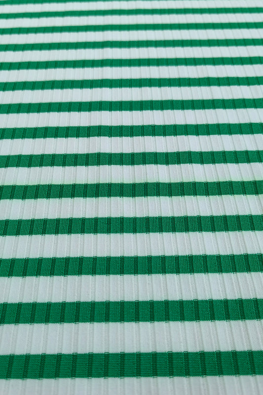 Nylon-Polyester Stripe Fabric – Soft, Stretchy, and Trendy