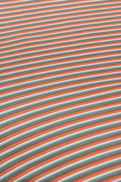 Nylon-Polyester-Silver Jacquard Fabric with Metallic Threads – Elegant, Shimmering, and Durable for Swimwear & Fashion Apparel