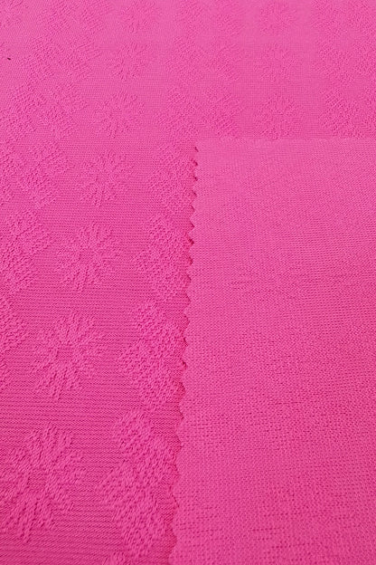 Polyester Jacquard Fabric with Floral Print for Swimwear & Fashion