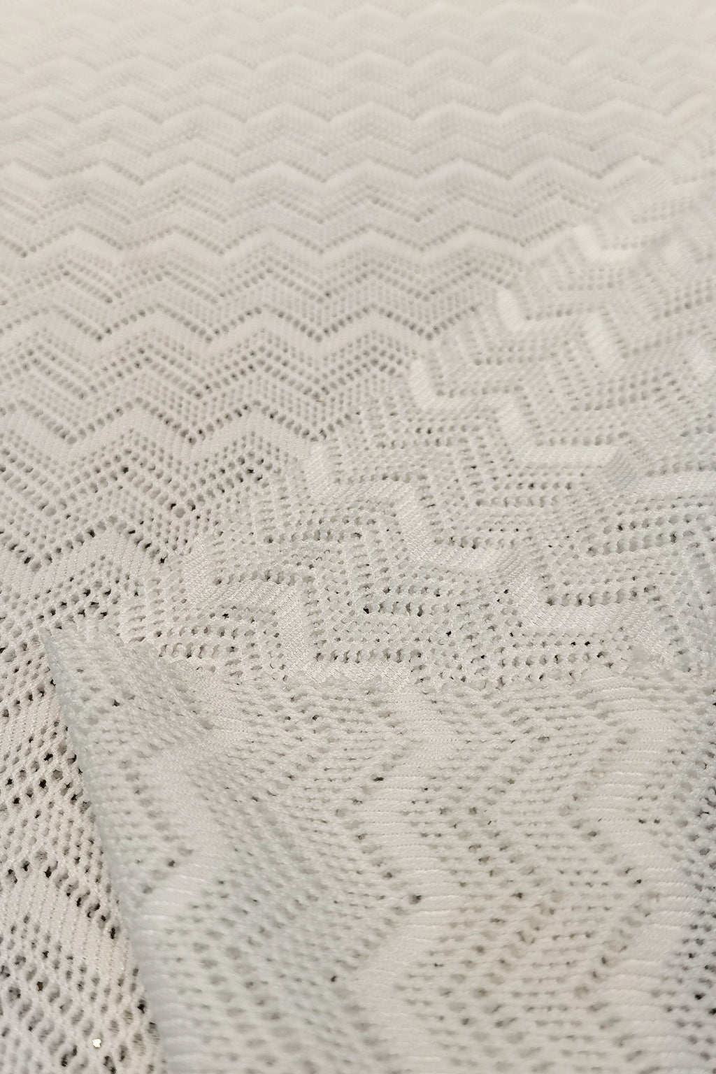 Polyester Hollow Out Wave Jacquard Fabric