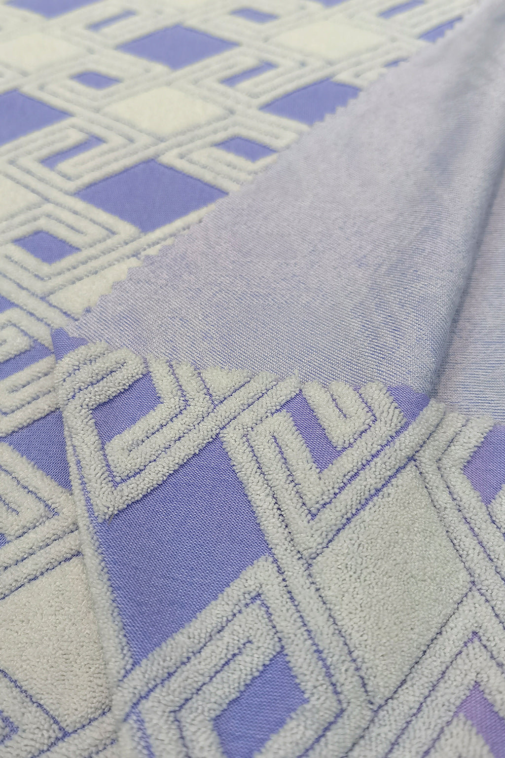 Premium Jacquard Nylon-Polyester Blend with Geometric Design