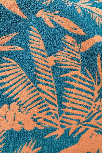 Woven Palm Tree Jacquard Nylon-Polyester Fabric