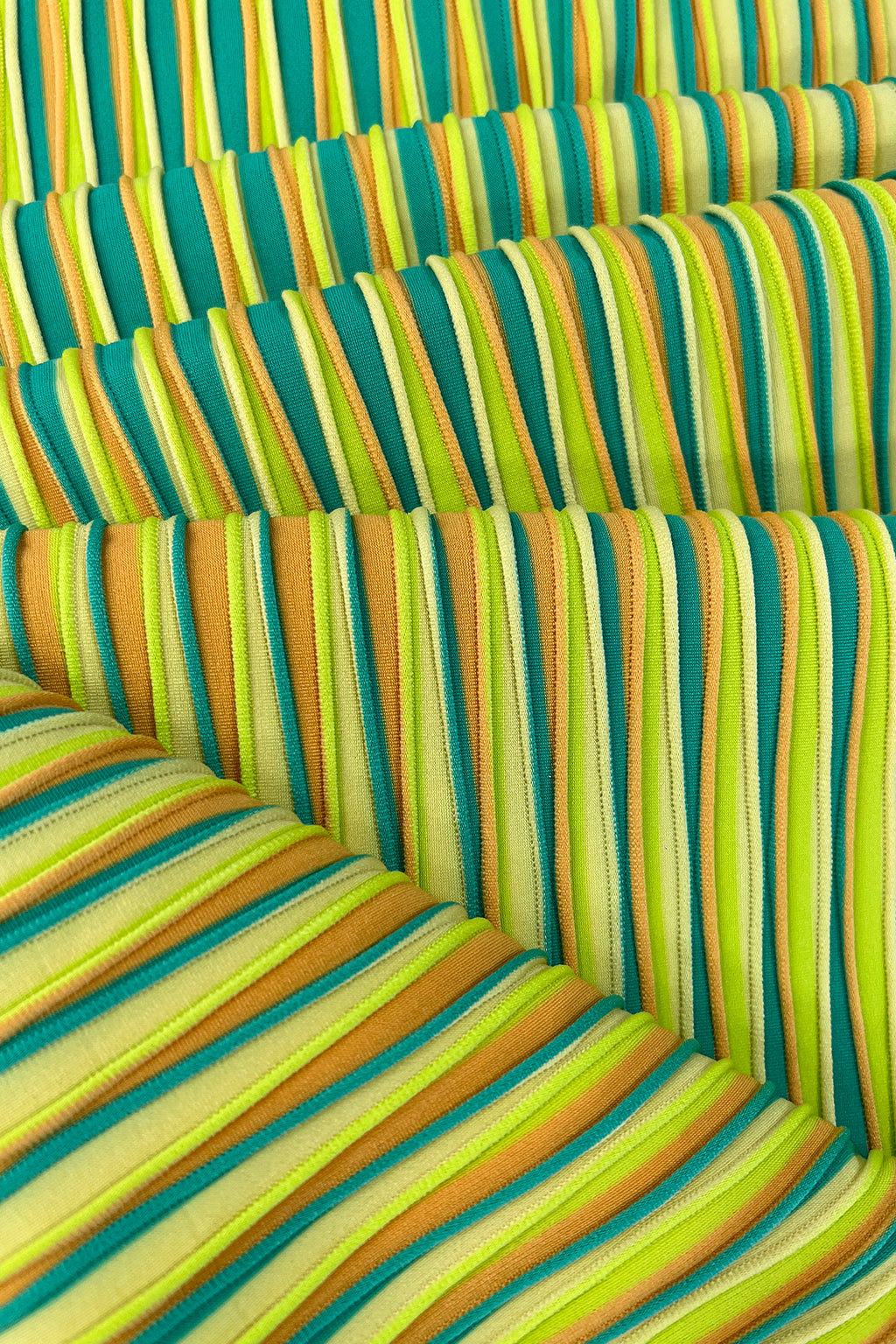 Colorful Striped Jacquard Fabric - High Stretch & Breathable, Perfect for Swimwear and Fashion