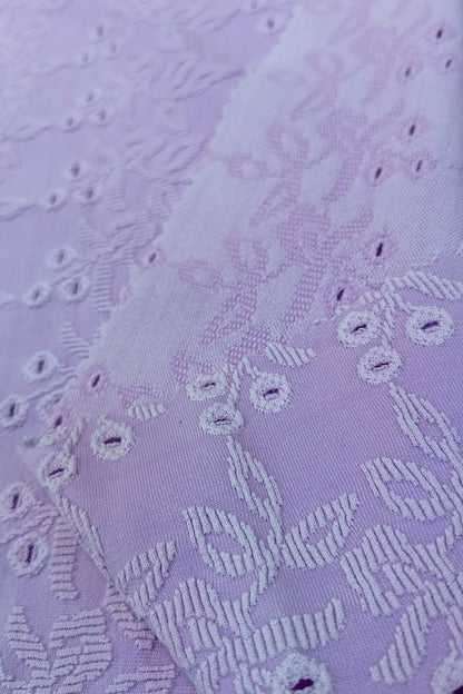 Lace Jacquard Nylon Fabric - Elegant and Lightweight with Hollow Design