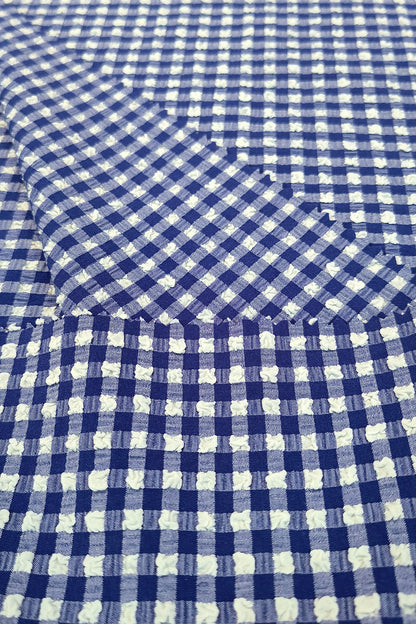 Woven Checkered Jacquard Fabric - Nylon & Polyester Blend