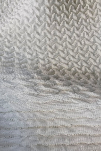 High-Quality Nylon Jacquard Fabric - Intricate Textured Pattern