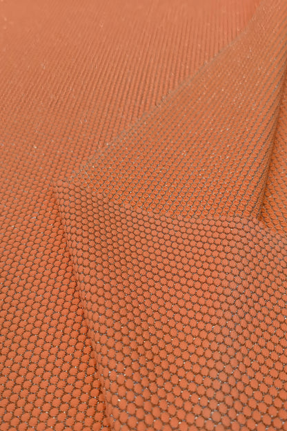 Metallic Textured Nylon Bubble Fabric