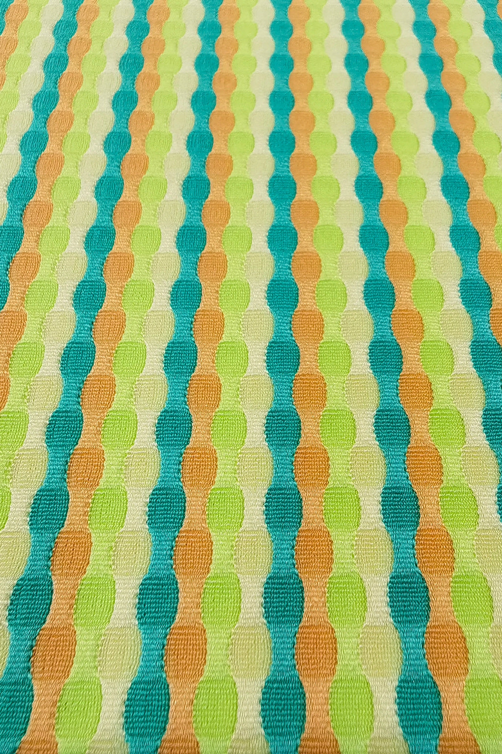 Polyester Jacquard Color Woven Striped Fabric - Vibrant & Stretchy