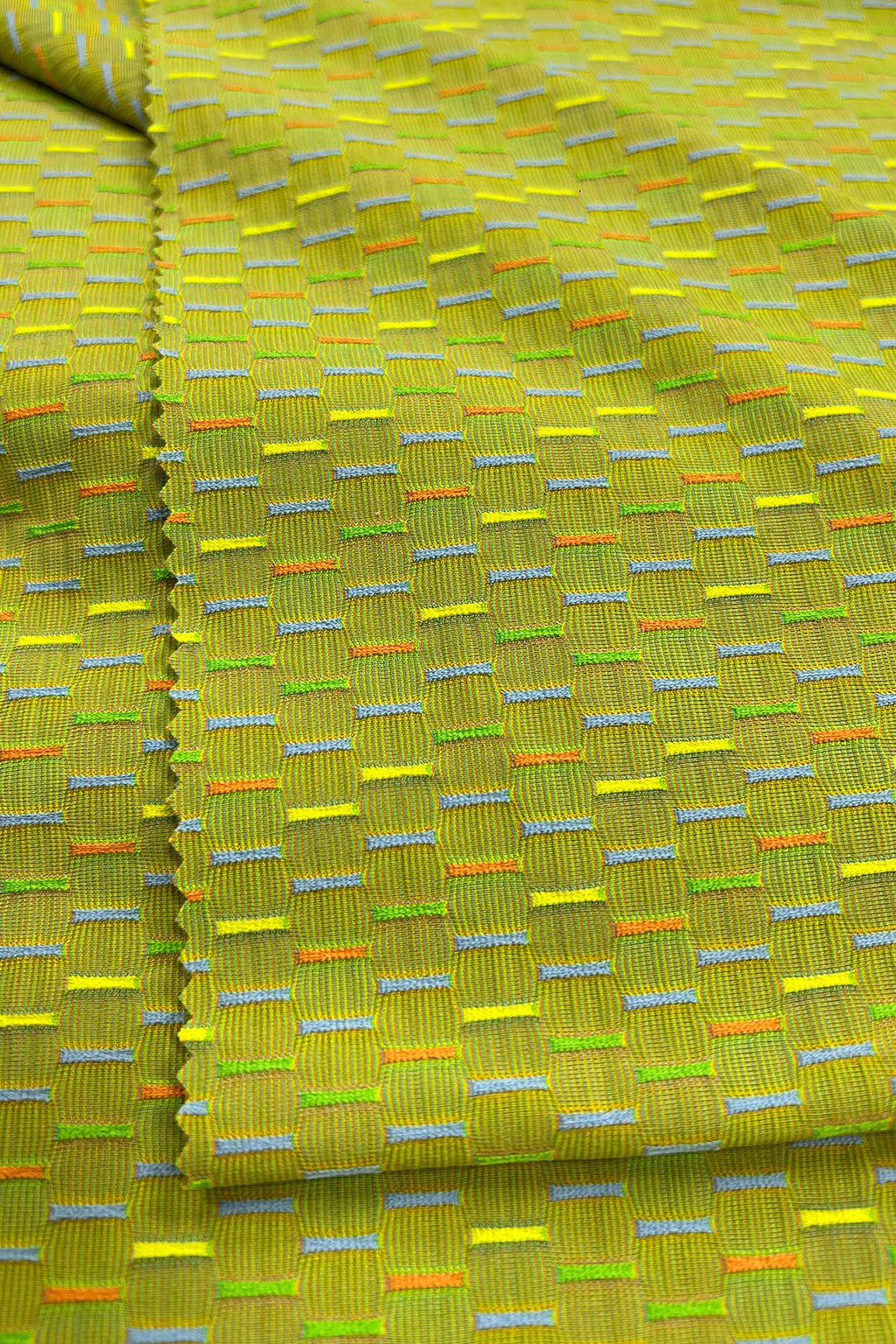 Vibrant Color Jacquard Polyester-Spandex Fabric – Perfect for Swimwear & Fashion Apparel