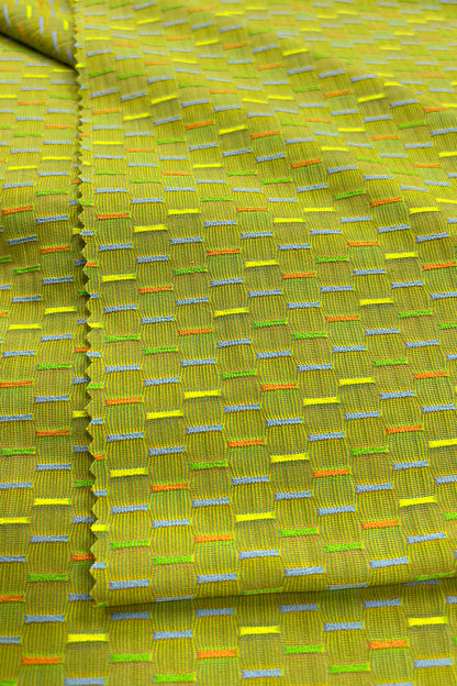 Vibrant Color Jacquard Polyester-Spandex Fabric – Perfect for Swimwear & Fashion Apparel