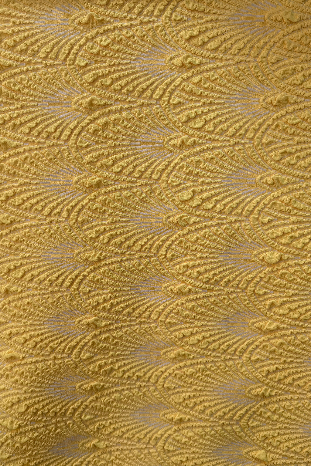 Intricate Nylon-Polyester Jacquard Fabric – Luxurious Textured Design for Swimwear & High-Fashion Apparel