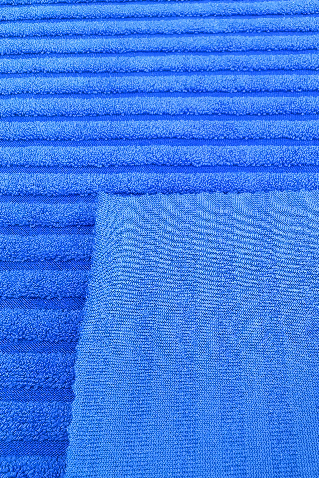 Polyester Towel Stripe Jacquard Fabric - Textured Weave with Printed Stripes (125cm/290g)