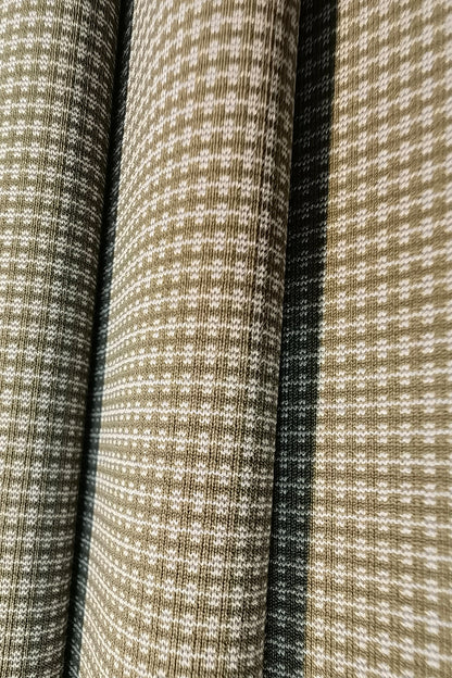 30D Nylon-Polyester Matte High-Stretch Checkered Fabric for Activewear & Menswear