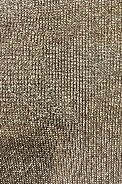 Gold-Infused Nylon Stretch Fabric - Elegant & Shimmering