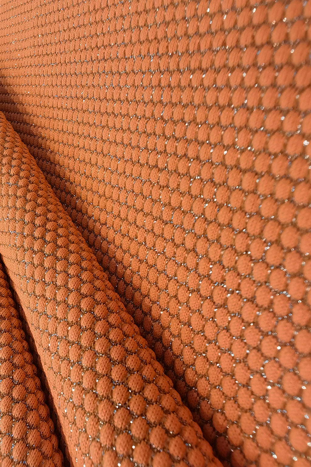 Metallic Textured Nylon Bubble Fabric