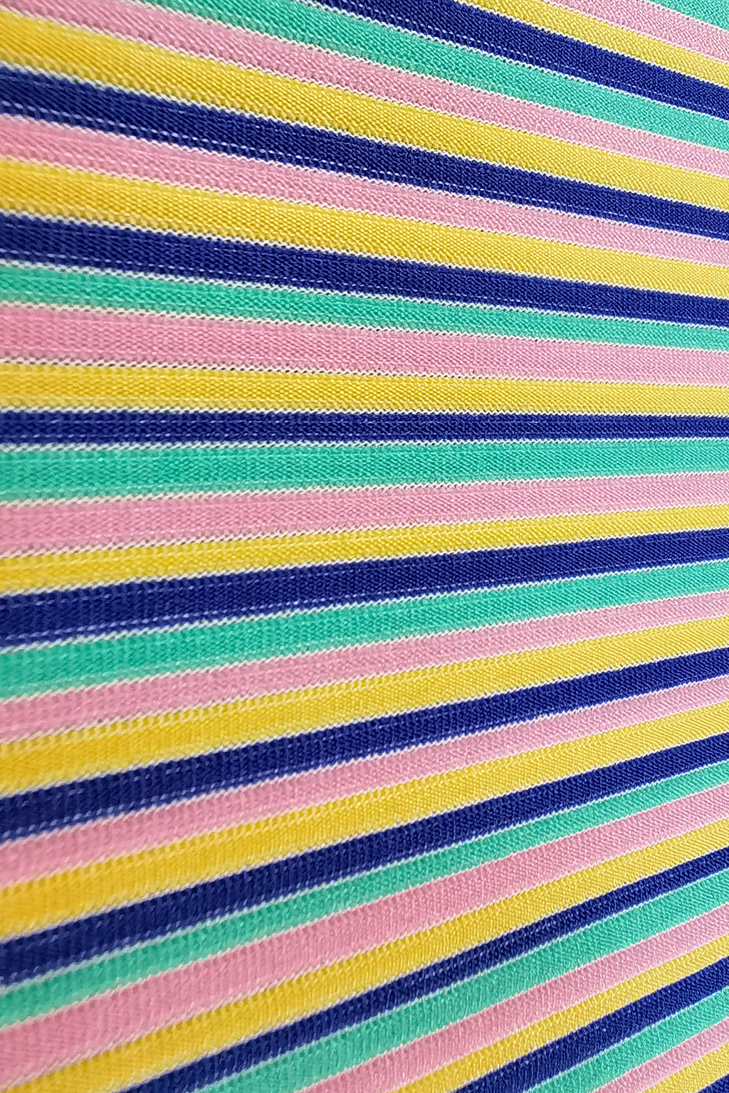 Multicolor Striped Nylon-Polyester Jacquard Fabric