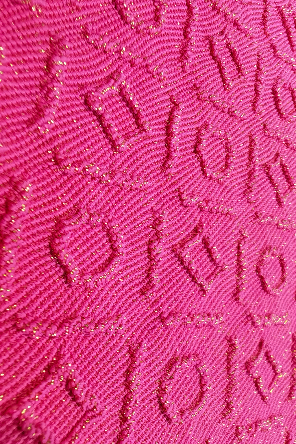 Metallic Jacquard Nylon-Spandex Fabric – Lustrous Pink Design