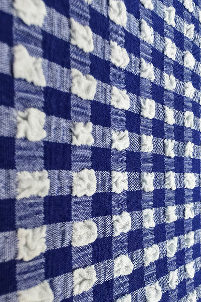 Woven Checkered Jacquard Fabric - Nylon & Polyester Blend