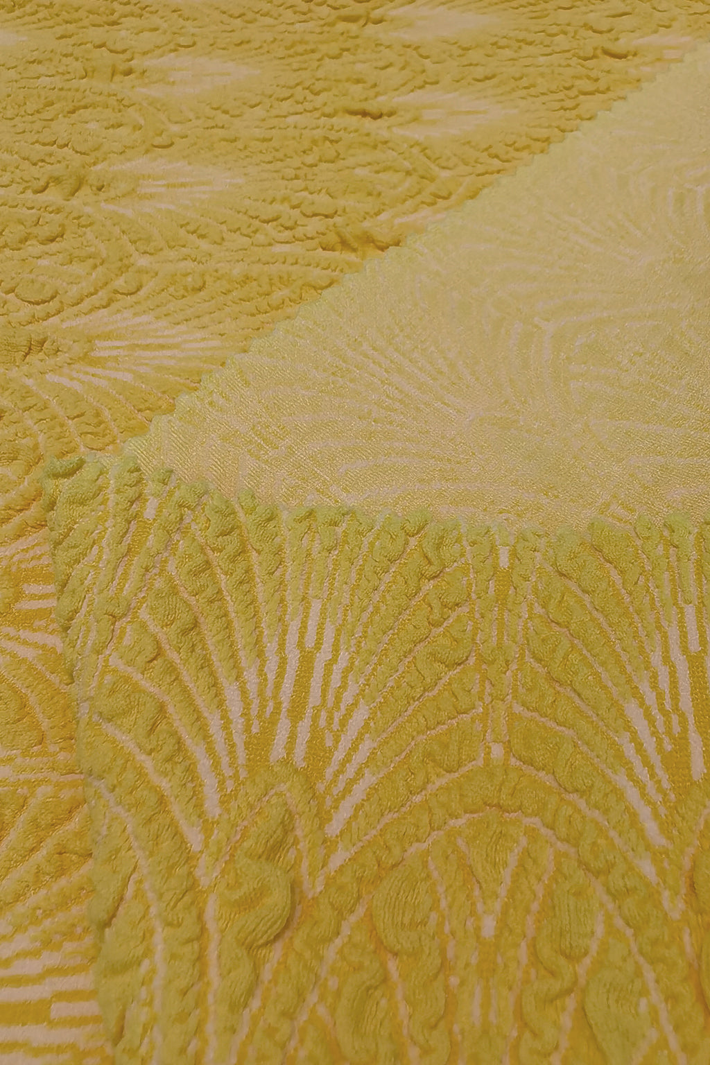 Intricate Nylon-Polyester Jacquard Fabric – Luxurious Textured Design for Swimwear & High-Fashion Apparel