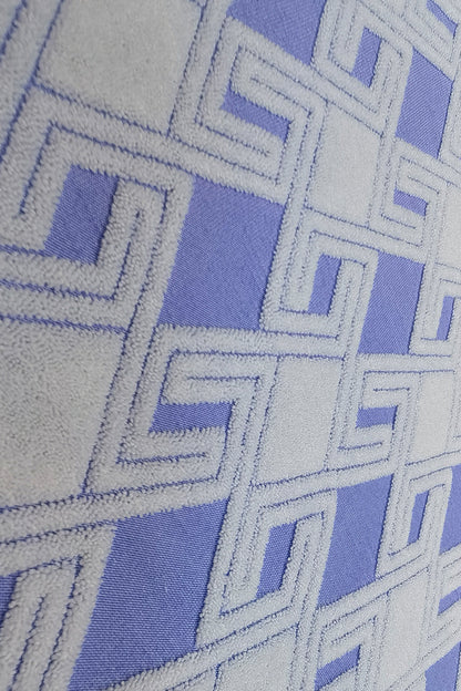 Premium Jacquard Nylon-Polyester Blend with Geometric Design