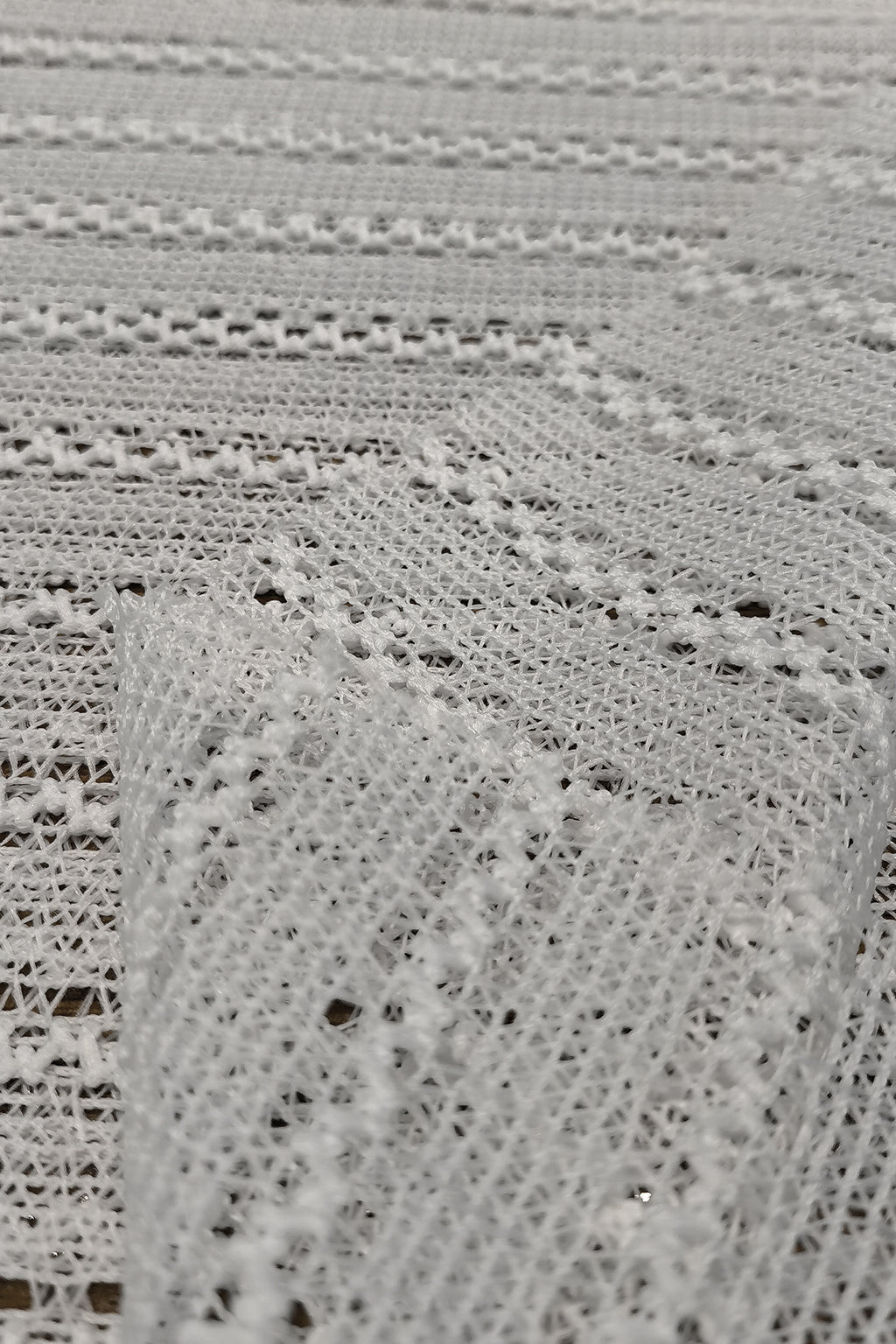 Delicate Hollow Jacquard Mesh Fabric for Swimwear, Lingerie, and Fashion Design