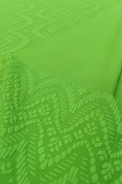 Polyester Jacquard Fabric with Floral Design – Ideal for Swimwear and Fashion Apparel