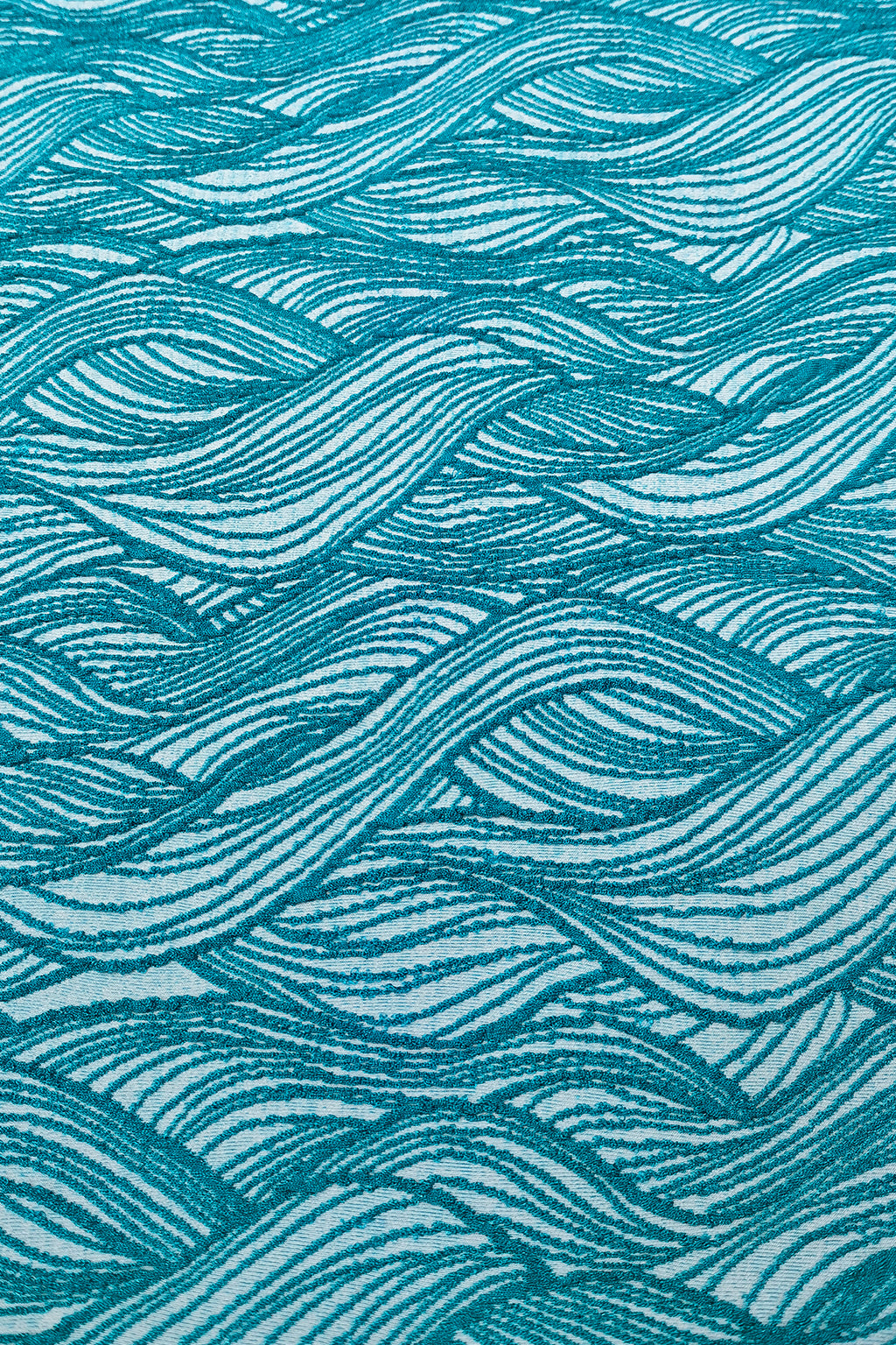 Wave Pattern Jacquard Fabric - Premium Nylon-Polyester Blend