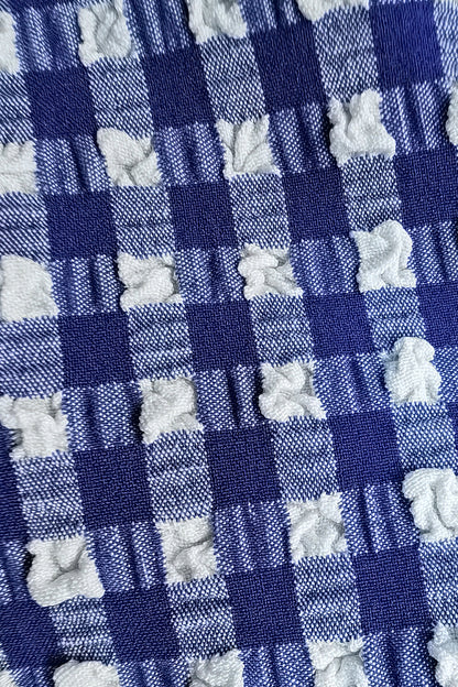 Woven Checkered Jacquard Fabric - Nylon & Polyester Blend