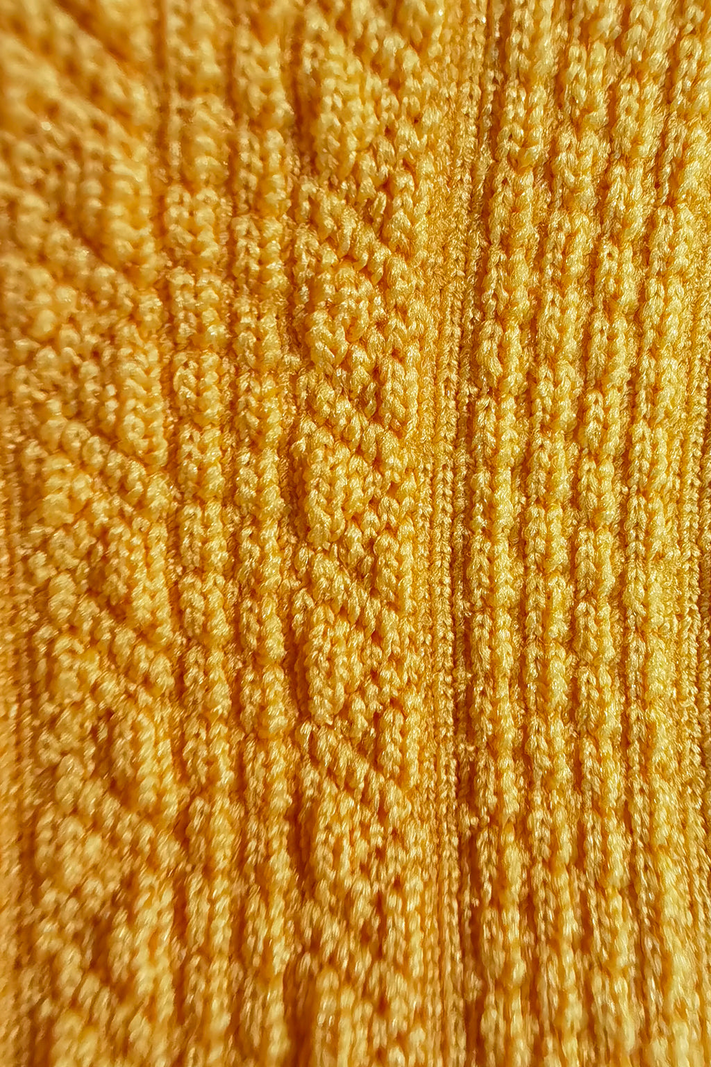 Premium Polyester Jacquard Fabric – Intricate Textures in Vibrant Yellow